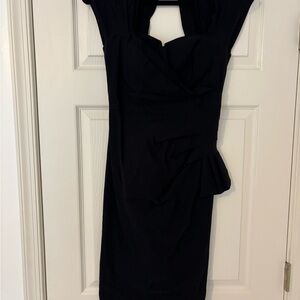 Stop staring Elegant Black Dress